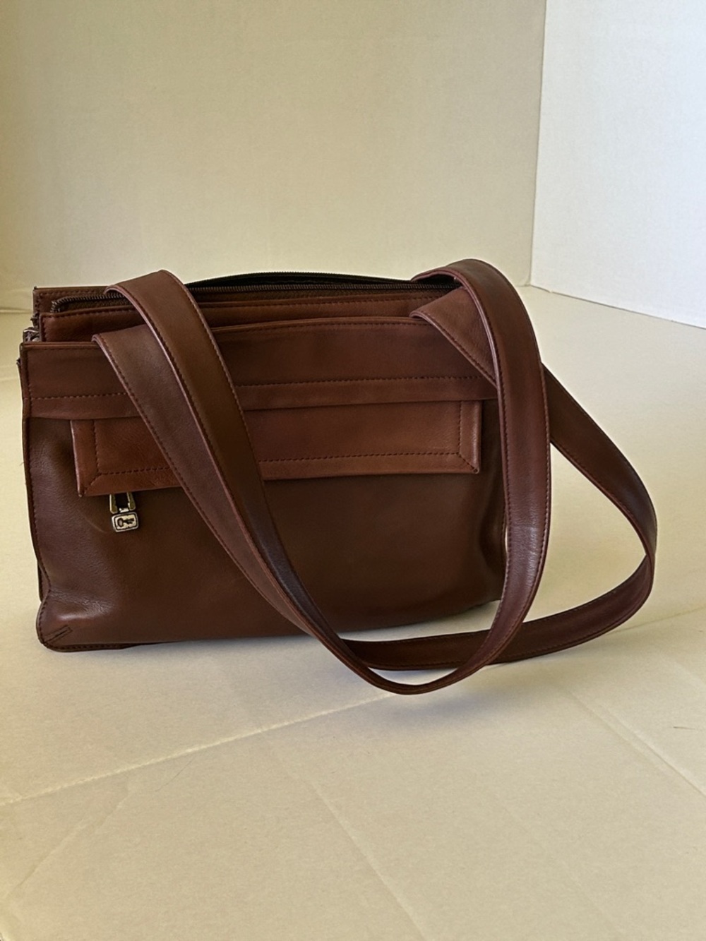 Fossil Brown Leather Satchel Shoulder Bag